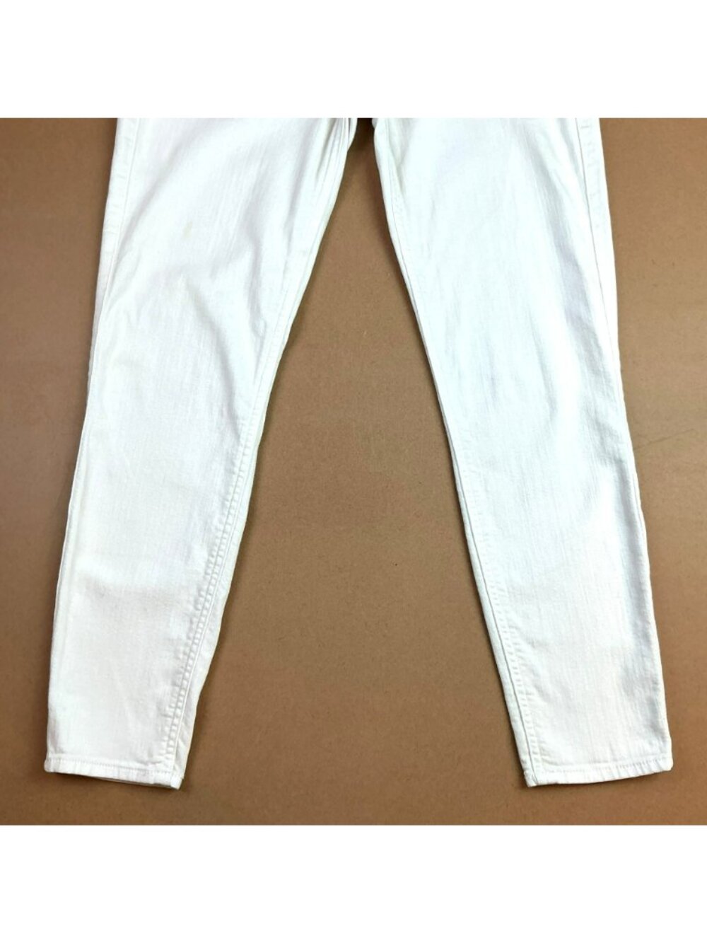 7 For All Mankind Cropped Skinny Jeans Womens 27 White 94% Cotton Stretch Denim - Picture 4 of 13